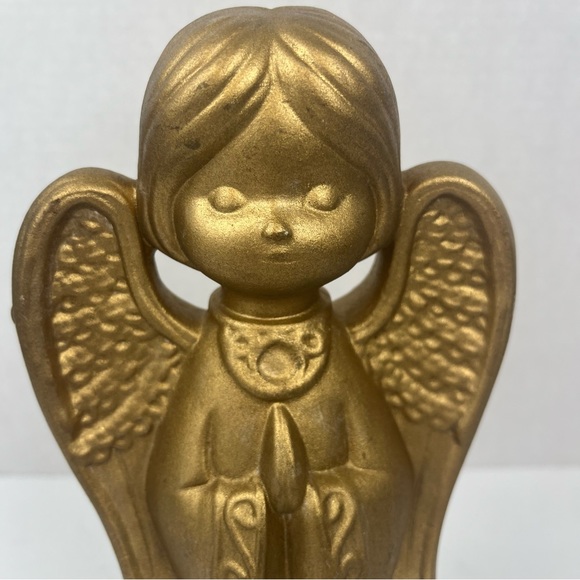 70s vintage gold ceramic Angel-MCM,kitschy-10.5” - Picture 2 of 12